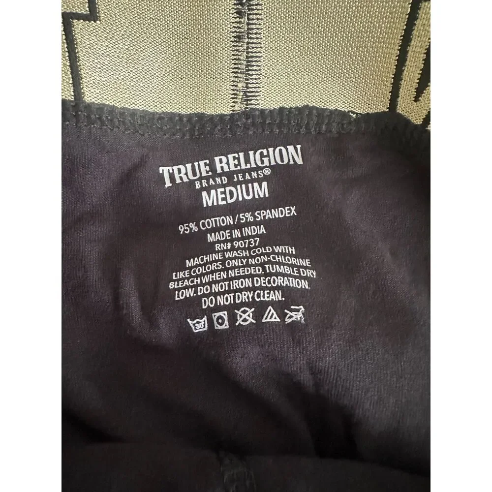 True Religion Boxer Briefs Black/Gold Men's Size Medium NEW